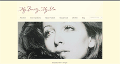 Desktop Screenshot of mybeautymyskin.com